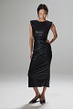 Rochie midi cu efect de piele