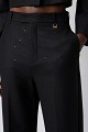 Striped sequin trousers