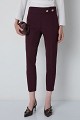 Cigarette trousers with elasticated waistband