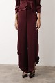 Satin trousers with side slits