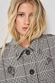 Checked jacket with decorative embellishments