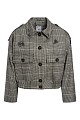 Checked jacket with decorative embellishments
