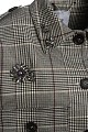 Checked jacket with decorative embellishments