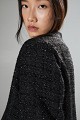 Tweed bomber τζάκετ με lurex λεπτομέρειες