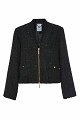 Tweed bomber τζάκετ με lurex λεπτομέρειες