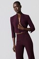 Cropped bolero with 3/4 sleeves
