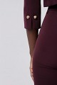 Cropped bolero with 3/4 sleeves
