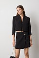 Cropped bolero with 3/4 sleeves