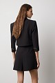 Cropped bolero with 3/4 sleeves