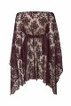 Lace poncho with matching belt