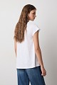 V-neck T-shirt with a printed design