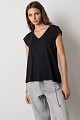 V-neck blouse with a print