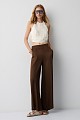 Sleeveless cropped top with ruffles - Gold label