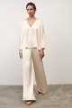 Blusa de satén con textura arrugada - Gold Label