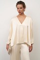 Blusa de satén con textura arrugada - Gold Label