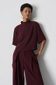 Cropped blouse with gathers at the back - Gold label
