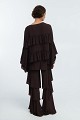 Crepe top with ruffles - Gold label