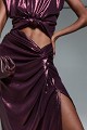 Cropped top with metallic finish - Gold label