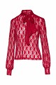 Lace blouse with a neck tie detail - Gold label