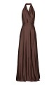 Maxi dress with front slit - Gold label