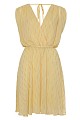 Mini wrap dress with lurex details - Gold label