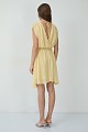Mini wrap dress with lurex details - Gold label