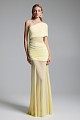 Maxi dress with cut out and one shoulder - Gold label