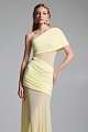Maxi dress with cut out and one shoulder - Gold label