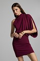 Mini draped one-shoulder dress - Gold label