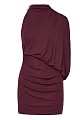 Mini draped one-shoulder dress - Gold label