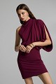 Mini draped one-shoulder dress - Gold label