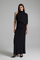 Maxi draped one-shoulder dress - Gold label