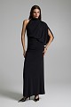 Maxi draped one-shoulder dress - Gold label
