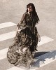 Maxi printed wrap dress with ruffles - Gold label