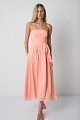 Midi strapless dress - Gold label