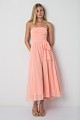 Midi strapless dress - Gold label