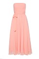 Rochie midi fără bretele - Gold label