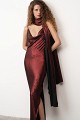 Rochie midi drapată cu eșarfă - Gold label