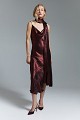 Draped midi dress with scarf - Gold label