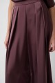Pantalones de satén de pierna ancha con pliegues - Gold Label