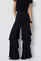 Pantaloni wide leg cu volane - Gold label