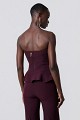 Strapless top with a scarf detail - Gold label