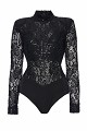 Lace bodysuit with cut-outs and an open back - Gold label