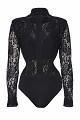 Lace bodysuit with cut-outs and an open back - Gold label