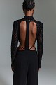 Lace bodysuit with cut-outs and an open back - Gold label