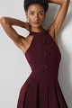 Pleated jumpsuit with decorative details - Gold label