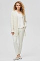 Longline knit cardigan with pearls
