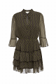 Rochie semi-transparentă cu detalii din lurex