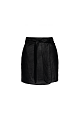 Mini leather look skirt