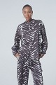 Satin zebra print shirt
